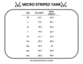 IN STOCK Micro Striped Tank - Red FINAL SALE