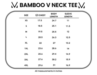 IN STOCK Bamboo V Neck Tee - Black
