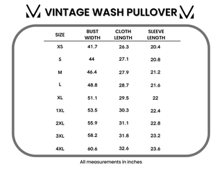 IN STOCK Vintage Wash Pullover - Purple