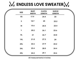 IN STOCK Endless Love Sweater - Lavender