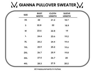 IN STOCK Gianna Pullover Sweater - Olive