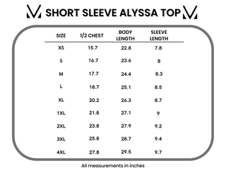 IN STOCK Short Sleeve Alyssa Top - Yellow