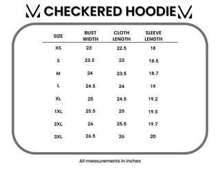 IN STOCK Checkered Hoodie - Pink and White