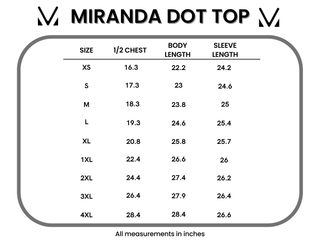 IN STOCK Miranda Dot Top - Brown