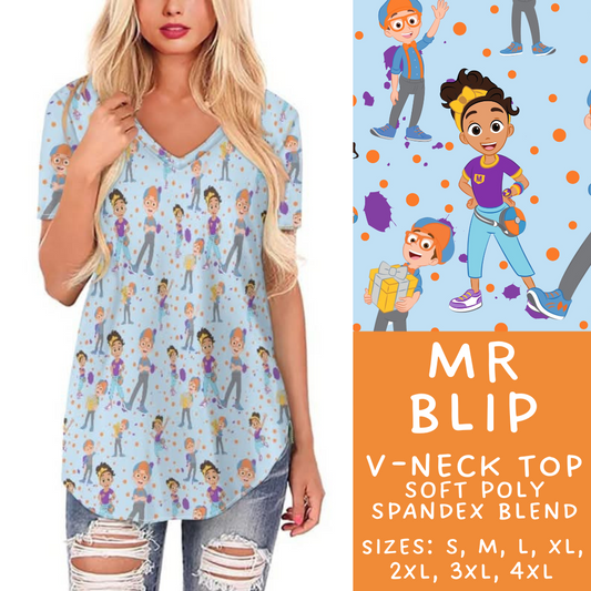 Batch #278 - Cool Characters 7 - Closes 1/29 - ETA early April - Mr Blip V-Neck Tee