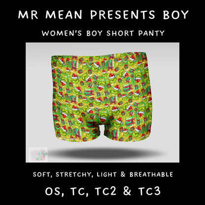 Batch #232 - Christmas Underwear - Closes 10/31 ETA early/mid Dec - Mr Mean Presents Boy Shorts