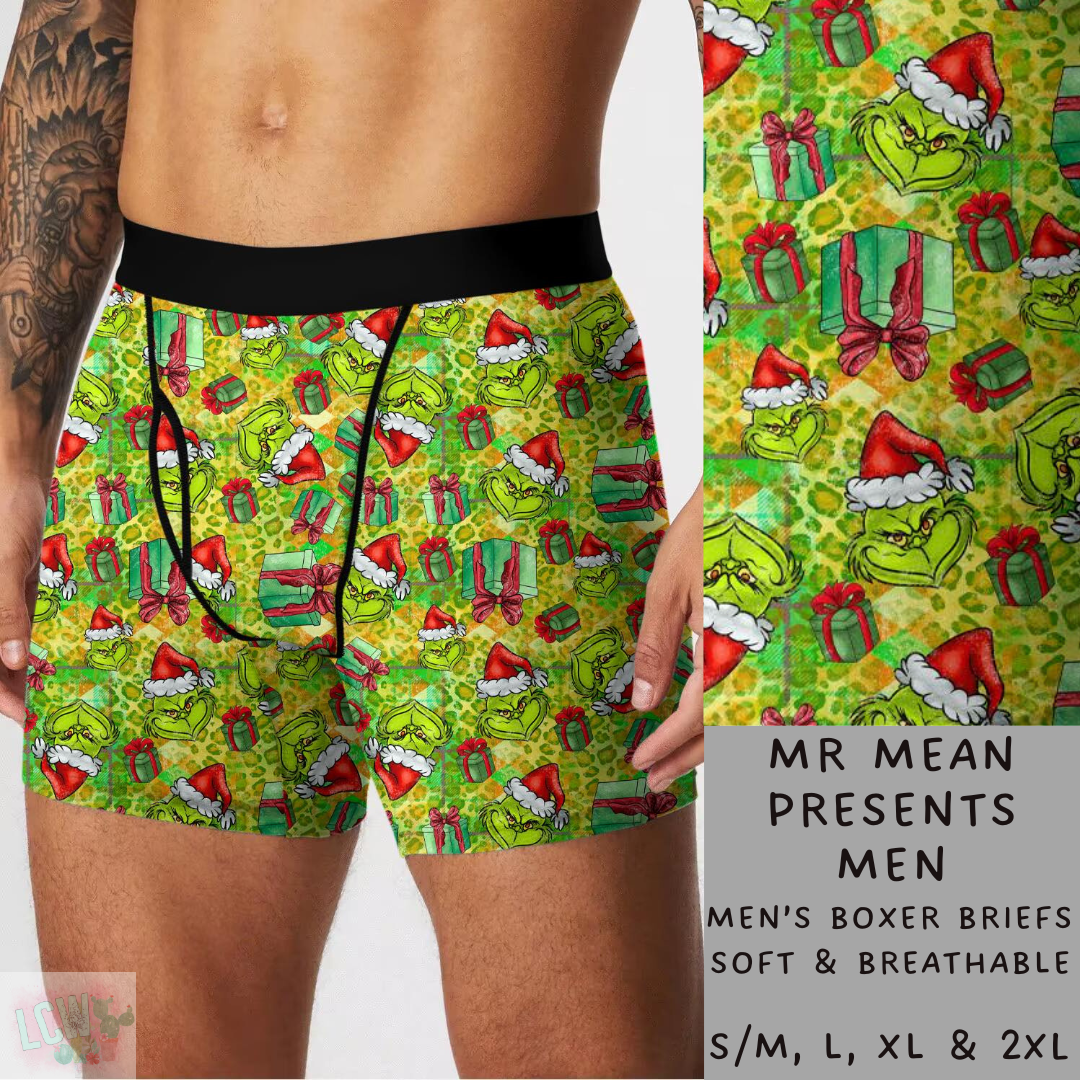 Batch #232 - Christmas Underwear - Closes 10/31 ETA early/mid Dec - Mr Mean Presents Mens Boxer Briefs