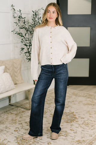 Marty High Waist Trouser Wide Leg Jean