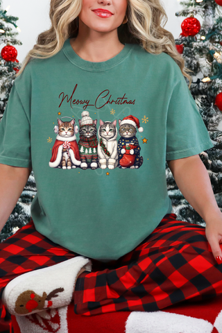Meowy Christmas Tee