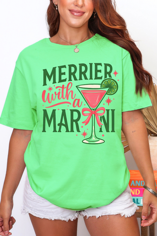 Merrier With A Martini Tee or Sweatshirt