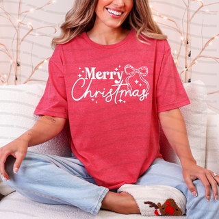 Merry Christmas Bow Tee