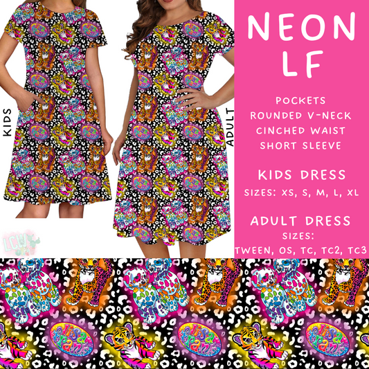 Batch #274 - Fun Run 7 - Closes 1/22 - ETA late March - Neon LF Adult & Kids Dresses