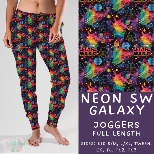 Batch #278 - Cool Characters 7 - Closes 1/29 - ETA early April - Neon SW Galaxy Joggers