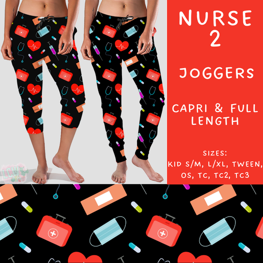 Batch #248 - Careers Collection - Closes 12/4 - ETA late Jan - Nurse 2 Full and Capri Length Joggers