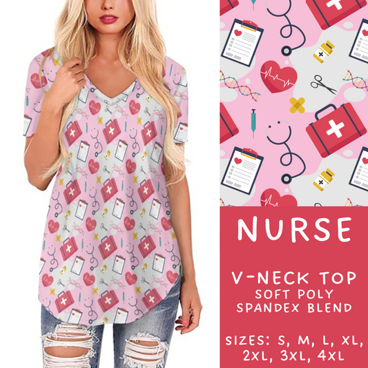 Batch #248 - Careers Collection - Closes 12/4 - ETA late Jan - Nurse V-Neck Tee