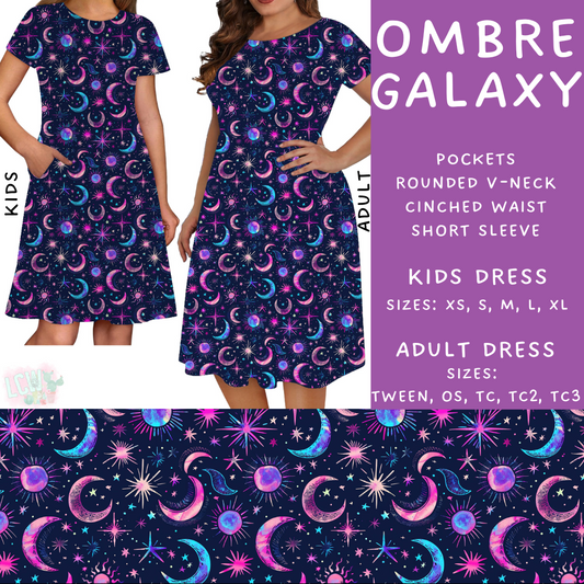 Batch #274 - Fun Run 7 - Closes 1/22 - ETA late March - Ombre Galaxy Adult & Kids Dresses