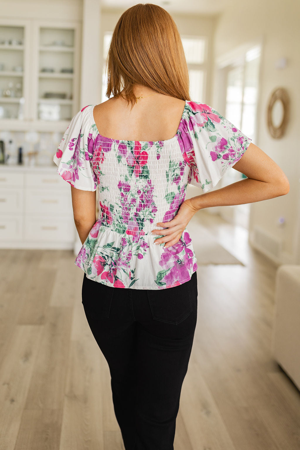 Oh So Simple Floral Blouse