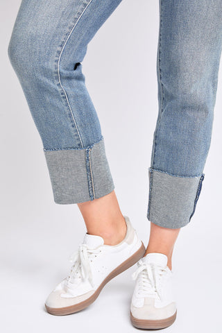 Women's Luxe Dixie High Rise Mega Cuff Straight