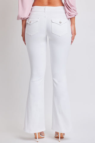 Women's Flare Flap Back Pocket Jeans