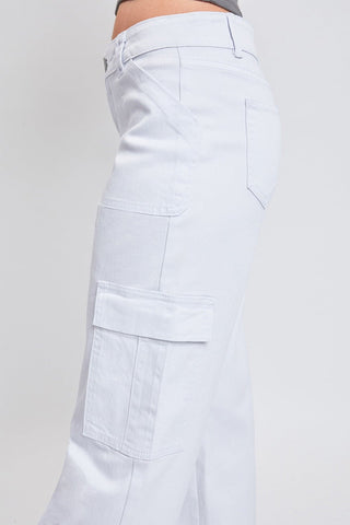 Women's Cargo Jeans with Bungee Hem