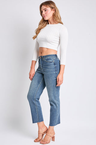 Women's Luxe Cropped Straight  Jeans