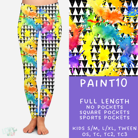 Batch #107 - Paint Splatter - Closes 4/24 - ETA early/mid June - Paint10 Leggings