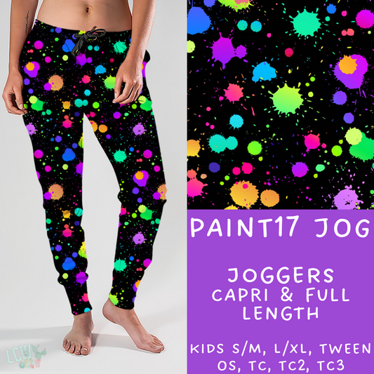 Batch #107 - Paint Splatter - Closes 4/24 - ETA early/mid June - Paint17 Joggers