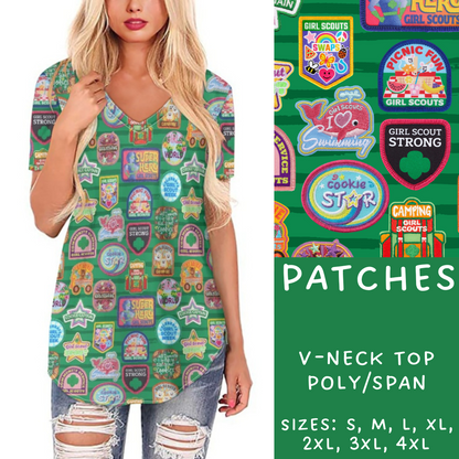 PREORDER Batch #224 - Cookie Dealer 2 - Closes 10/28 - ETA mid Dec -  Patches V-Neck Tee