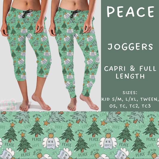 PREORDER  Batch #217 - Christmas Spirit - Closes 10/16 - ETA late Nov - Peace Full and Capri Length Joggers