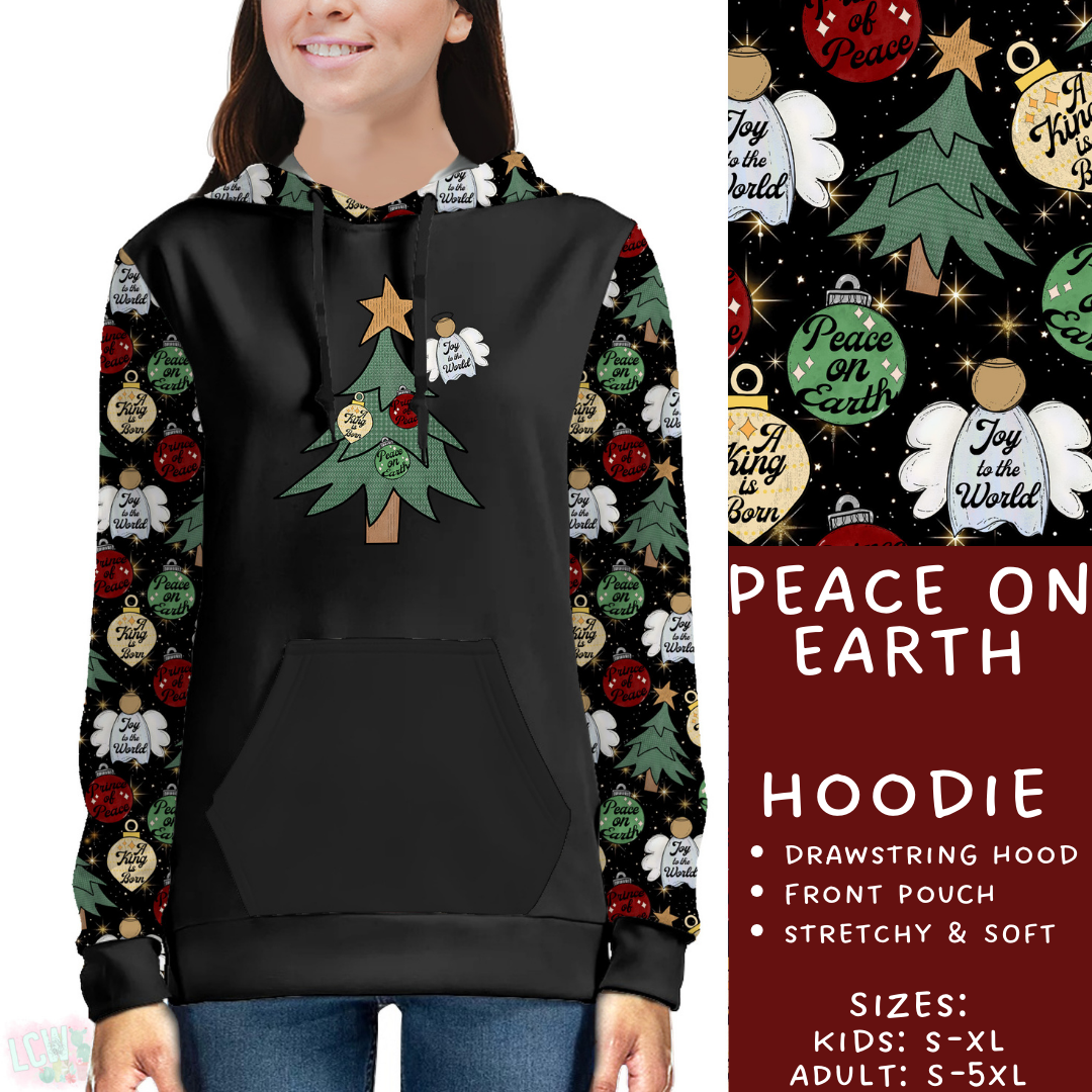 PREORDER  Batch #217 - Christmas Spirit - Closes 10/16 - ETA late Nov - Peace On Earth Hoodie