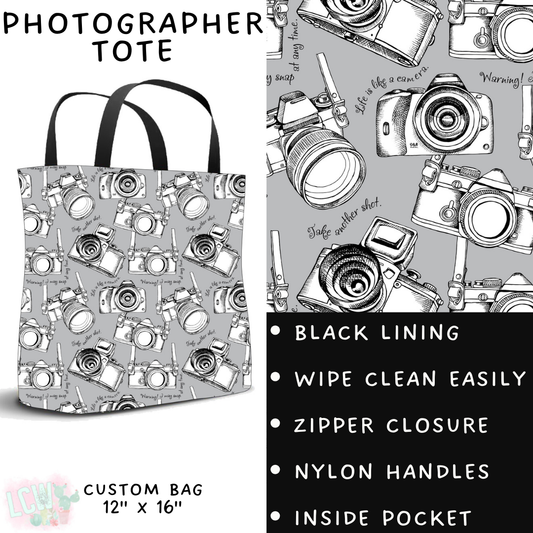 Batch #248 - Careers Collection - Closes 12/4 - ETA late Jan - Photographer Tote