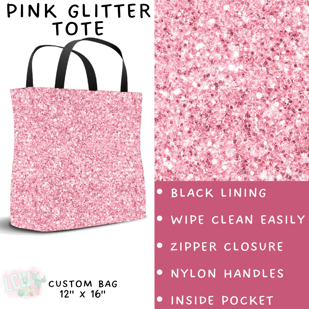 PREORDER Batch #223 - Black Friday - Closes 10/18 - ETA mid Nov - Pink Glitter Tote