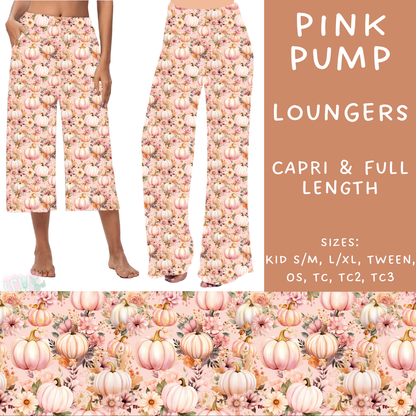 PREORDER Batch #207 - Fall Fun - Closes 9/27 - ETA mid Nov - Pink Pump Capri and Full Length Loungers