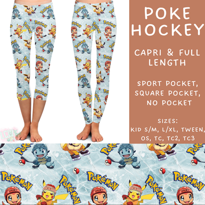 Batch #247 - Cool Characters 6 - Closes 12/2 - ETA late Jan - Poke Hockey Full and Capri Length Leggings