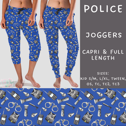 Batch #248 - Careers Collection - Closes 12/4 - ETA late Jan - Police Full and Capri Length Joggers