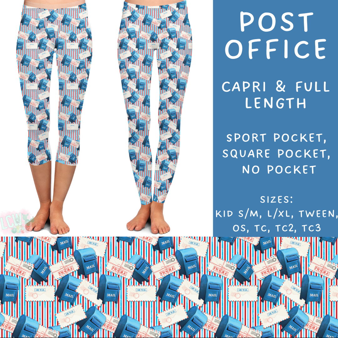 Batch #248 - Careers Collection - Closes 12/4 - ETA late Jan - Post Office Full and Capri Length Leggings