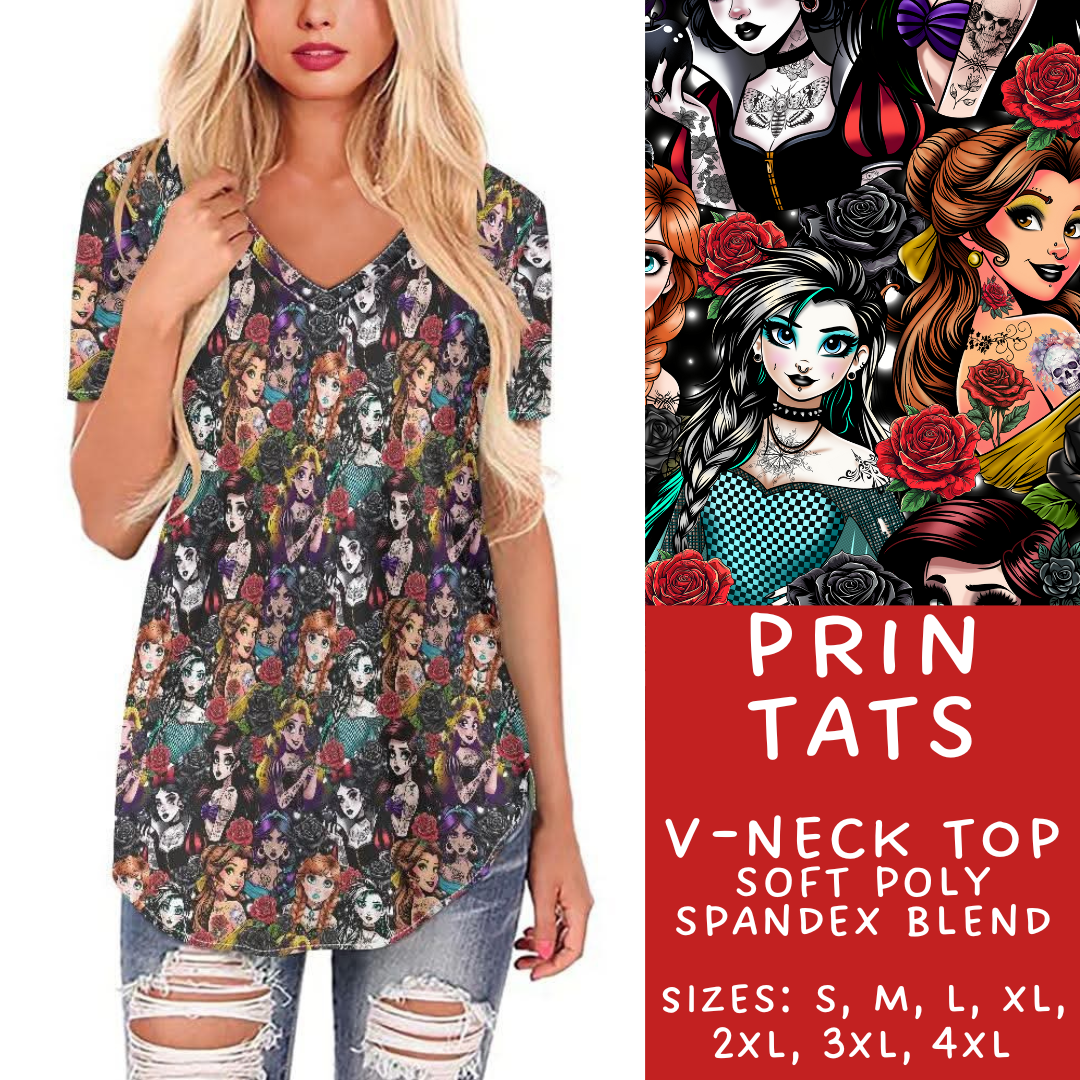 Batch #273 - Magical Faves 10 - Closes 1/20 - ETA late March - Prin Tats V-Neck Tee