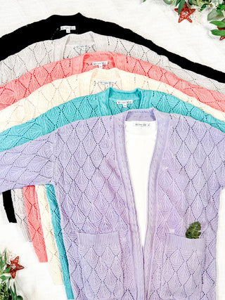 IN STOCK Open Knit Cardigan - Neutral FINAL SALE