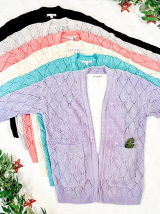 IN STOCK Open Knit Cardigan - Neutral FINAL SALE
