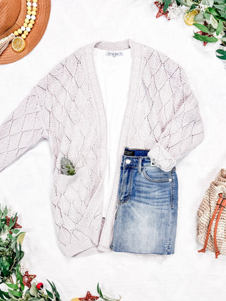 IN STOCK Open Knit Cardigan - Neutral FINAL SALE