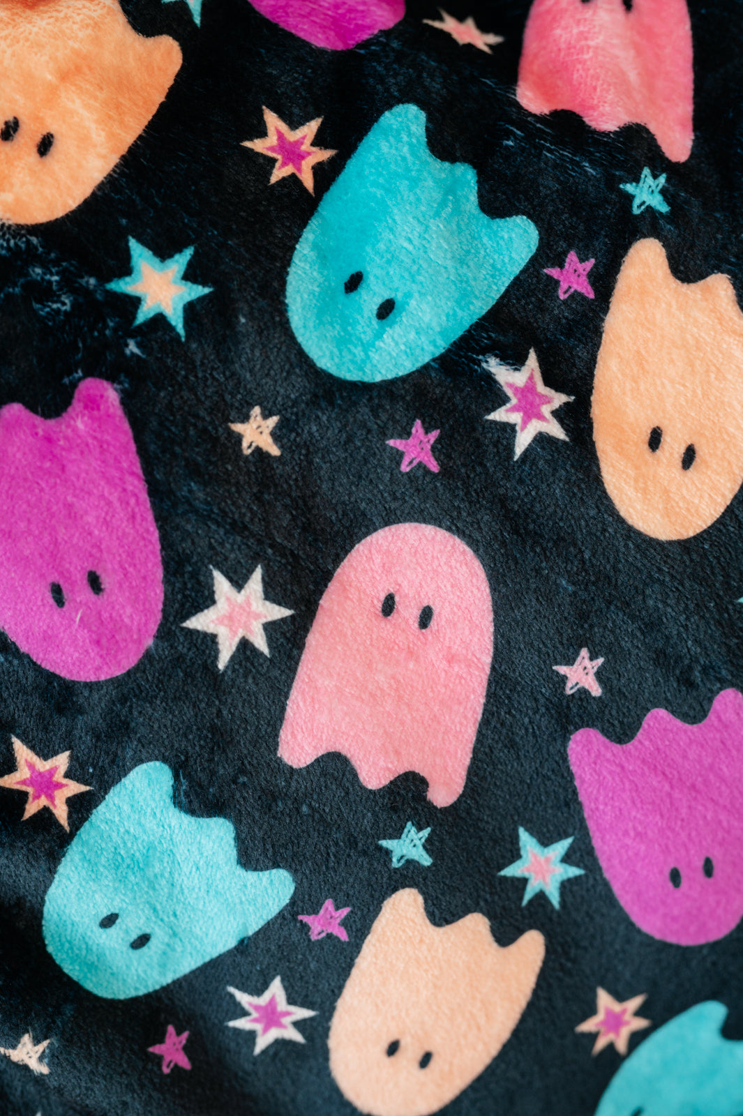 Halloween Fleece Blanket in Neon Ghosts jb's closet