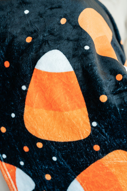 PREORDER: Halloween Fleece Blanket in Jumbo Candies ETA:late September