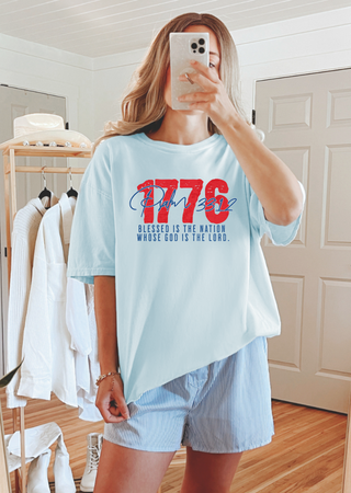 Psalms 33:12 Comfort Colors T-Shirt