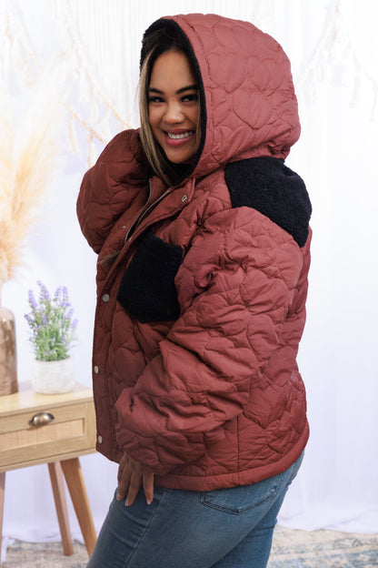 Quilted Hearts - Puff Jacket