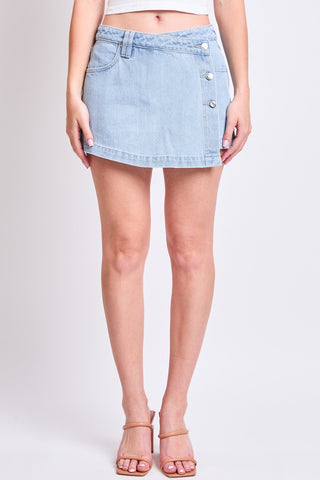 Women's Denim Wrap Skort
