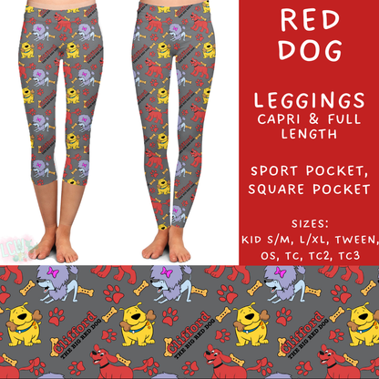 Batch #272 - Storybook Collection - Closes 1/17 - ETA late March - Red Dog Full and Capri Length Leggings