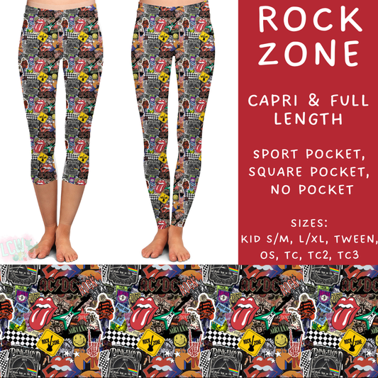 Batch #274 - Fun Run 7 - Closes 1/22 - ETA late March - Rock Zone Full and Capri Length Leggings