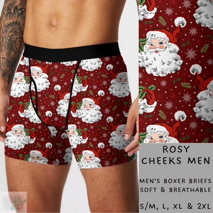 Batch #232 - Christmas Underwear - Closes 10/31 ETA early/mid Dec - Rosy Cheeks Mens Boxer Briefs