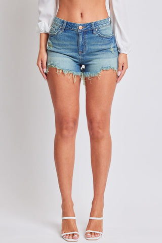 Women's Luxe Summer Fray Hem Shorts