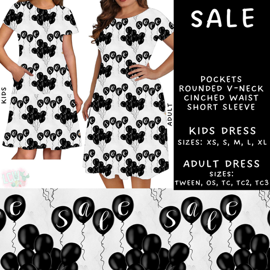 PREORDER Batch #223 - Black Friday - Closes 10/18 - ETA mid Nov - Sale Dress Adult & Kids Dresses